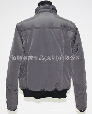 【真牛皮拼接多口袋保暖棉衣外貿(mào)服裝工廠生產(chǎn)批發(fā)供應(yīng)來(lái)樣訂做116】?jī)r(jià)格,廠家,圖片,服裝加工,佰順羽絨制品(深圳)-