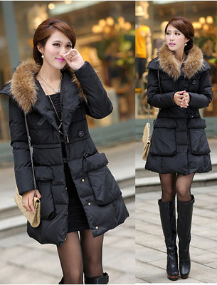 【圖】戴帽長款羽絨服搭配示范圖